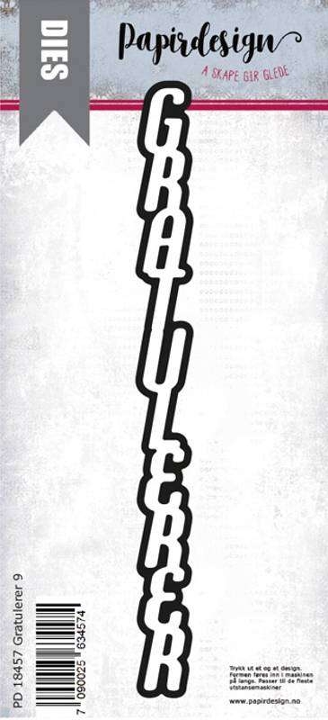 Papirdesign Dies - Gratulerer 9