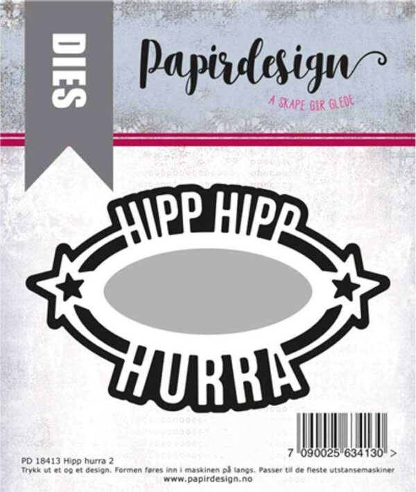 Papirdesign Dies - Hipp hurra 2