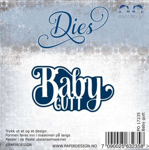 Papirdesign Dies - Baby gutt