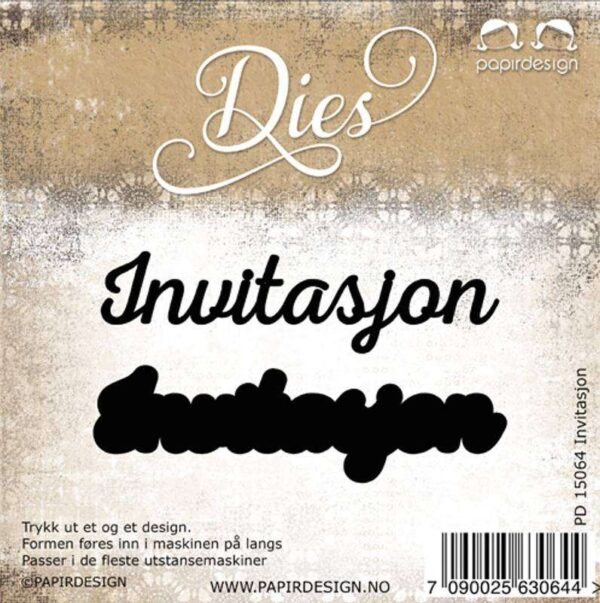 Papirdesign Dies - Invitasjon