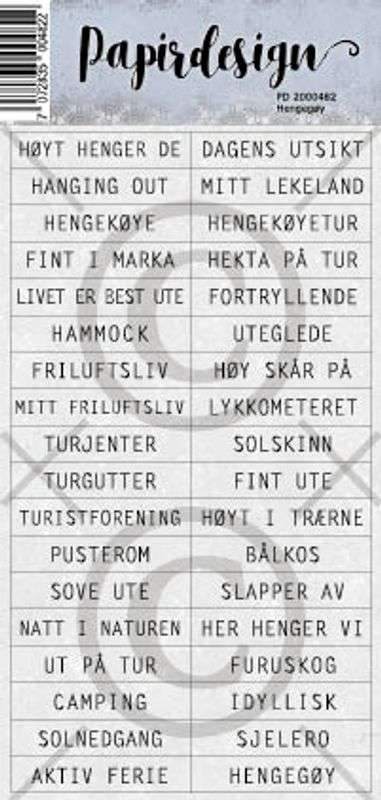 Papirdesign klistremerke Hengegøy