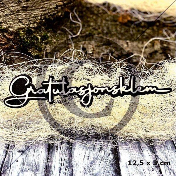 Papirdesign Dies - Gratulasjonsklem
