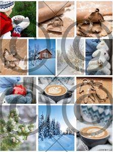 Papirdesign Motivark Julemotiv 1