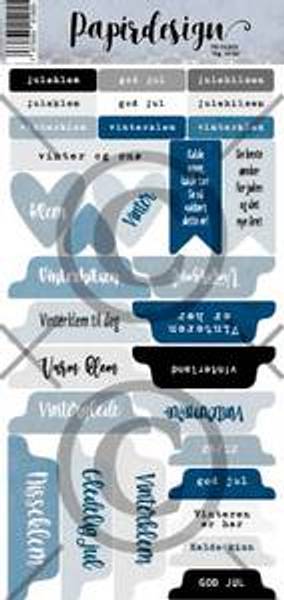 Papirdesign Klistremerker  Tag Vinter