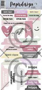 Papirdesign Klistremerker  Tag Vipps 1