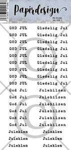 Papirdesign Klistremerker Jul, hvit 1