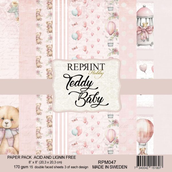 Reprint Teddy Baby Collection - 8x8 blokk