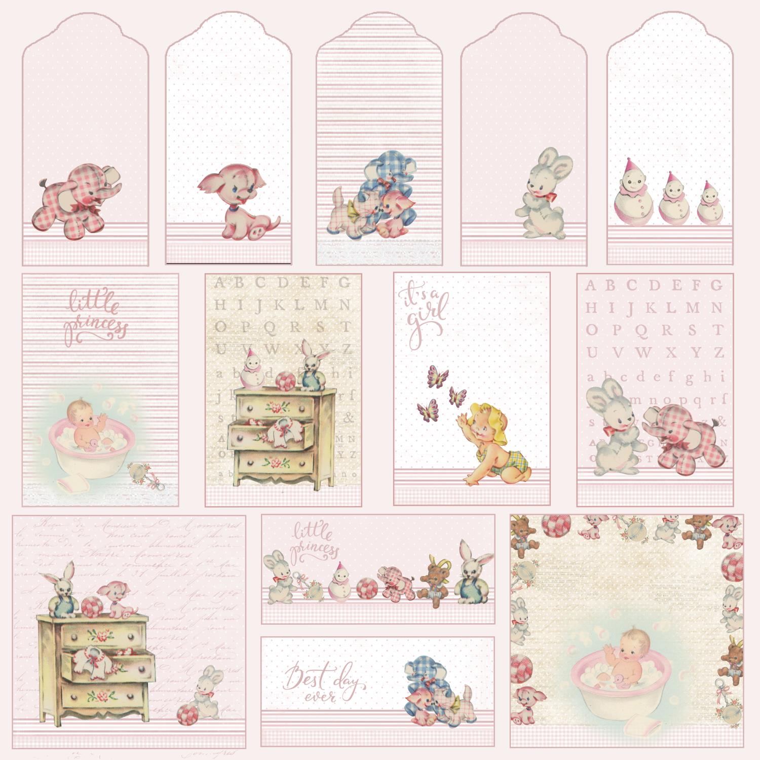 Reprint It´s a girl Collection - Tags - Bilde 1