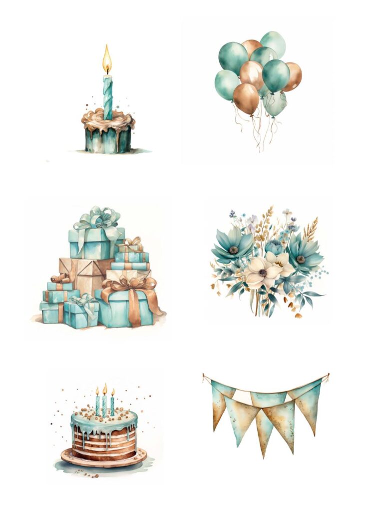 Reprint Birthday - A4 Klippeark