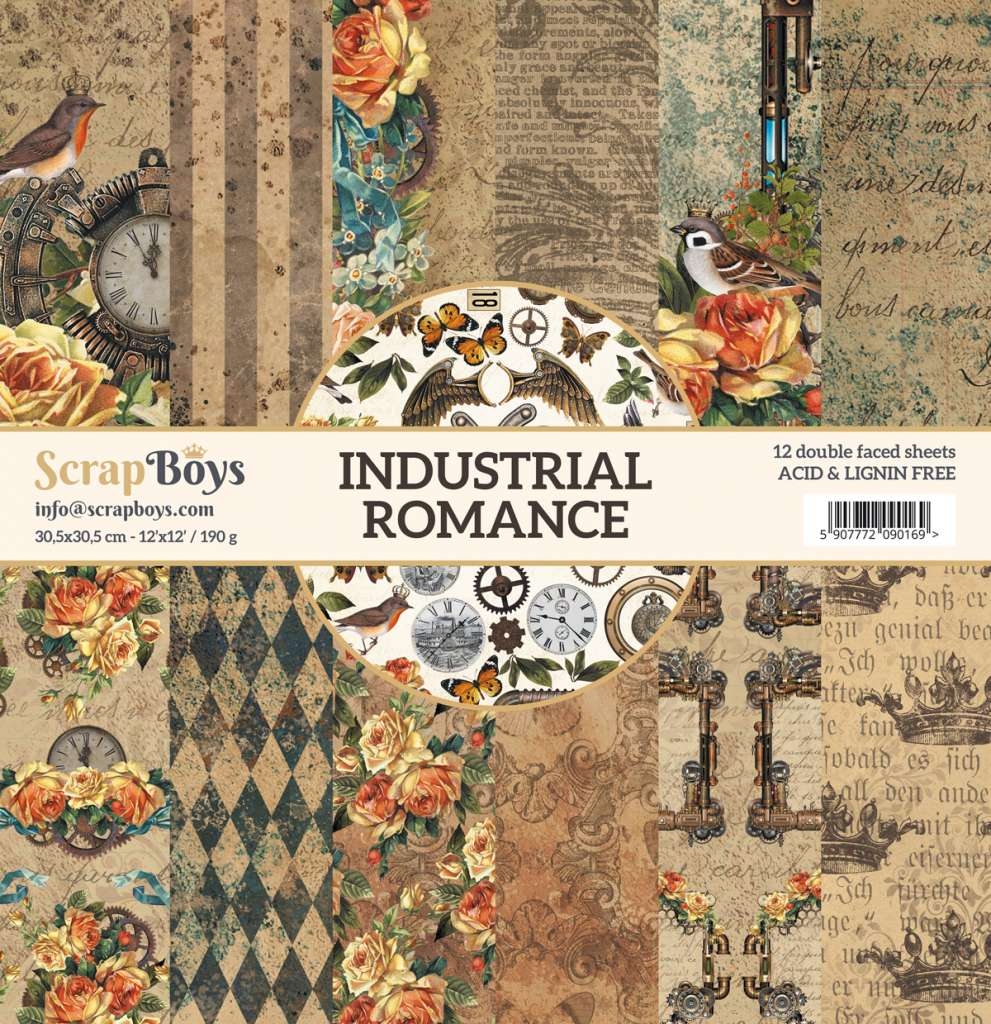 ScrapBoys Industrial Romance 08 12x12 Blokk - Bilde 1