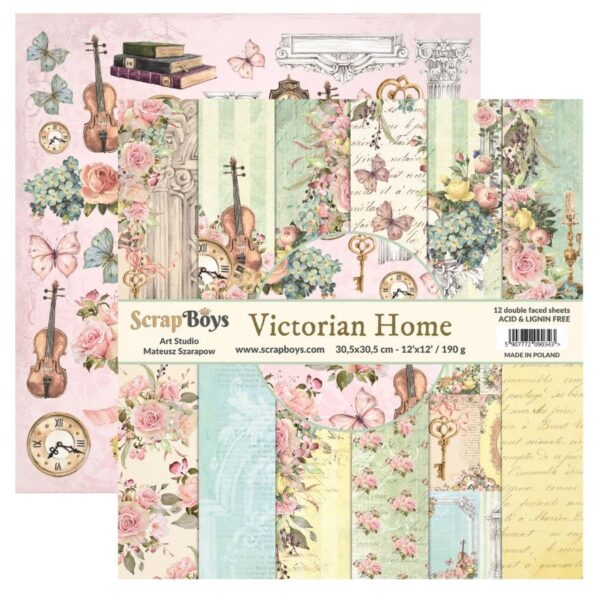 ScrapBoys Victorian Home 08 12x12 blokk