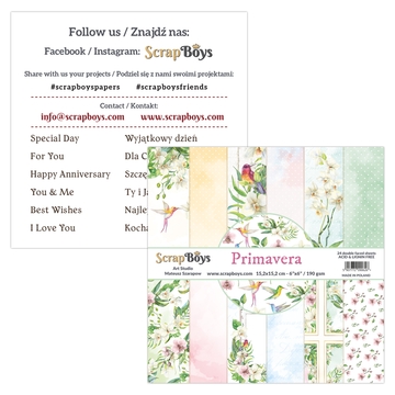 ScrapBoys Primavera 09 6x6 Blokk