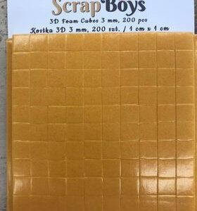 3D Foam Cubes 2mm, 200 pcs