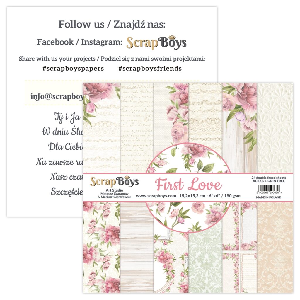 ScrapBoys First Love 09 6x6 Blokk