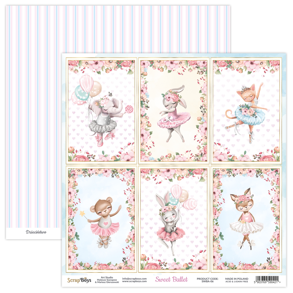 ScrapBoys Sweet Ballet 06 bildeark - Bilde 1