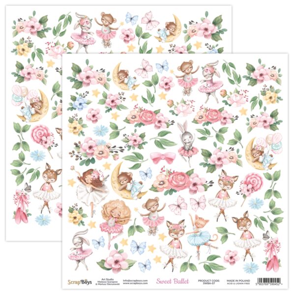 ScrapBoys Sweet Ballet 07 Klippeark