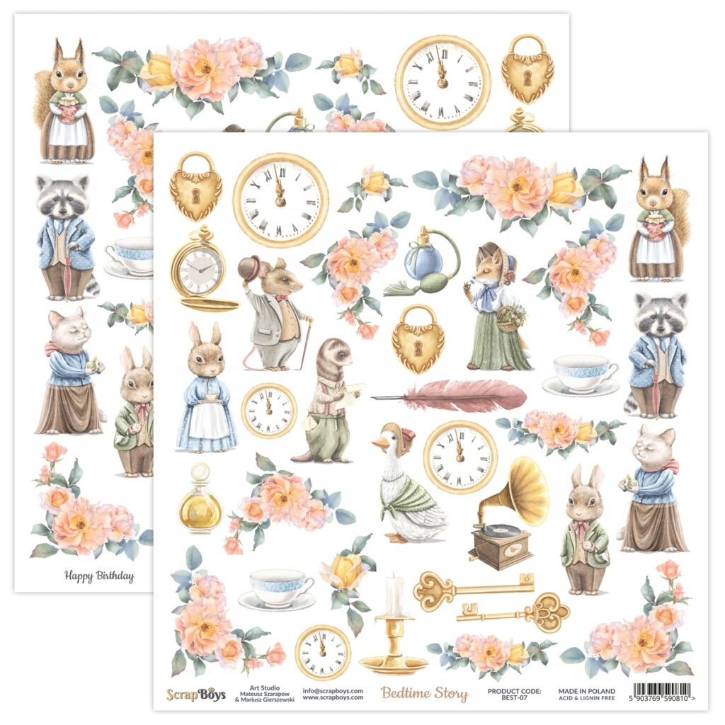 ScrapBoys Bedtime Story 07 Klippeark