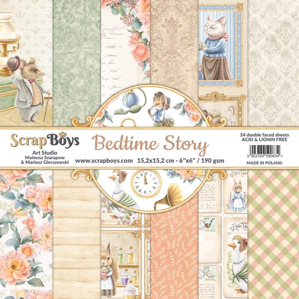 ScrapBoys Bedtime Story 09 6x6 Blokk