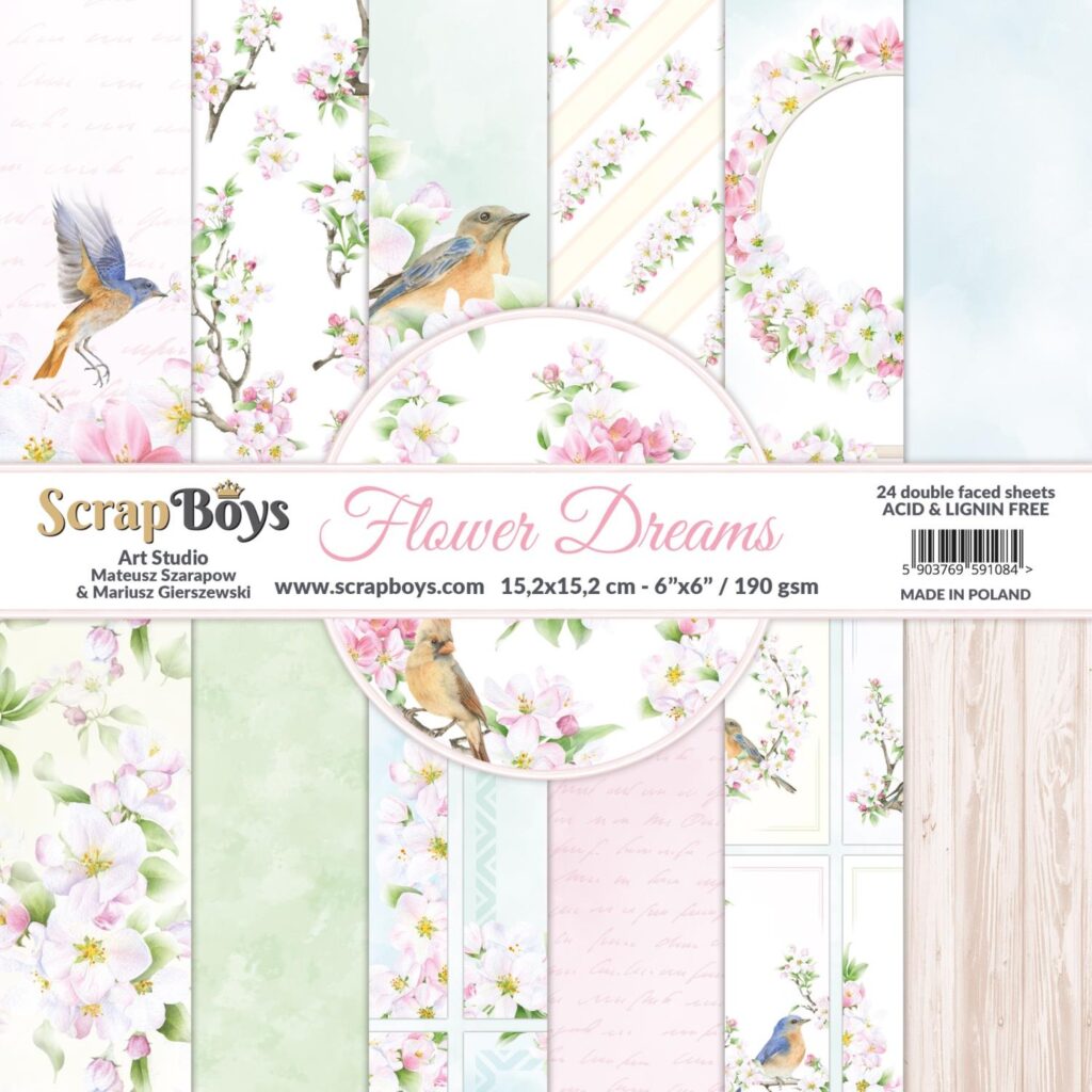 ScrapBoys Flower Dreams 09 6x6 Blokk