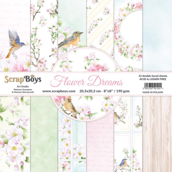 9752.jpg ScrapBoys Flower Dreams 10 8x8 Blokk