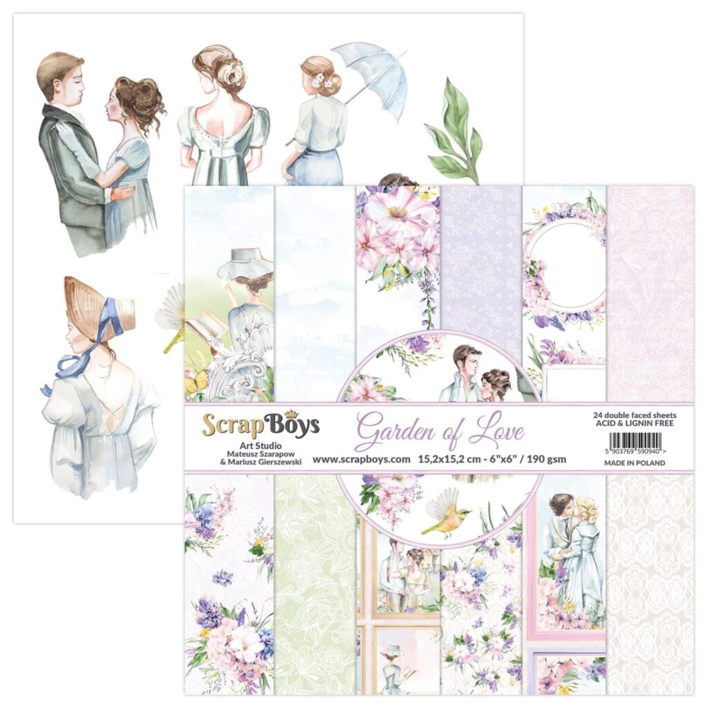 ScrapBoys Garden of Love 09 6x6 Blokk