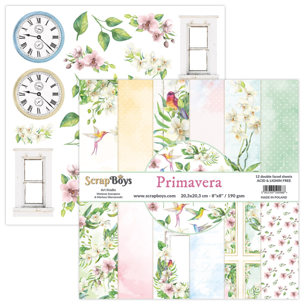 ScrapBoys Primavera 10 8x8 Blokk