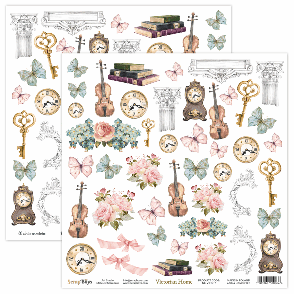 ScrapBoys Victorian Home 7 Klippeark