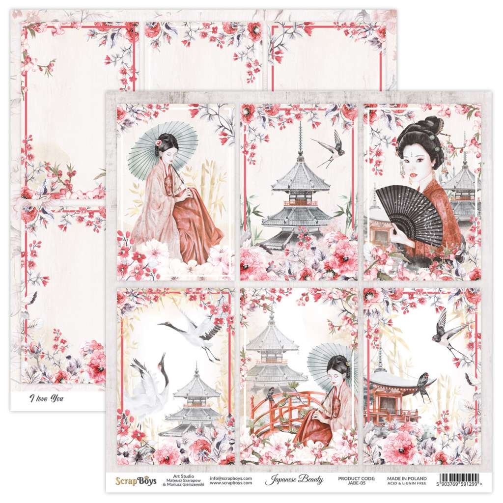 ScrapBoys Japanese Beauty 05 Bildeark - Bilde 1