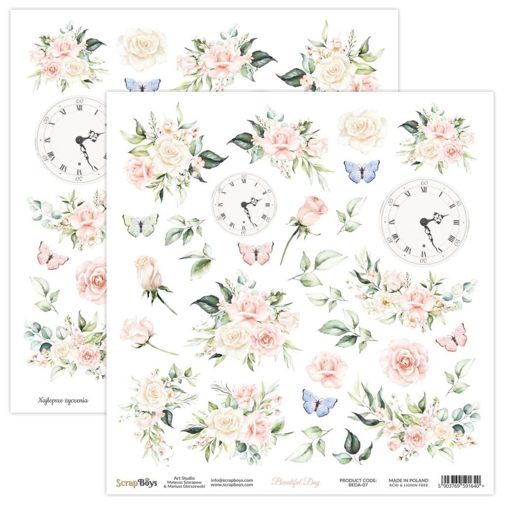 ScrapBoys Beautiful Day 07 Klippeark - Bilde 1