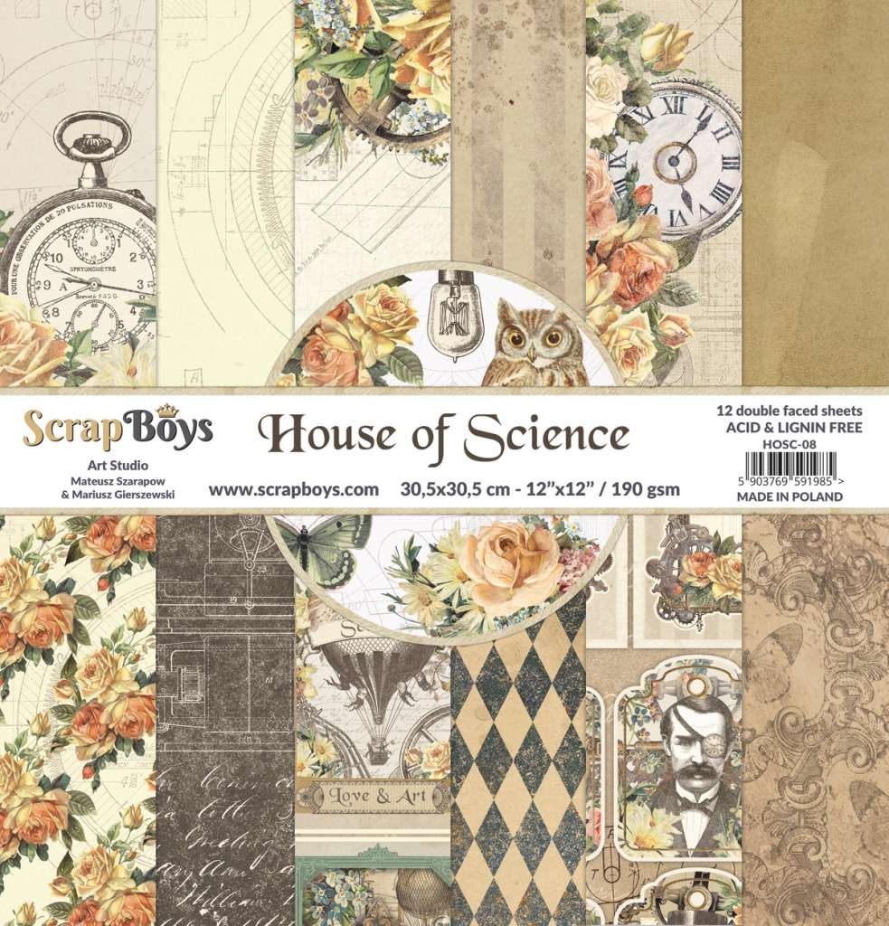 ScrapBoys House of Science 08 12x12 Blokk - Bilde 1