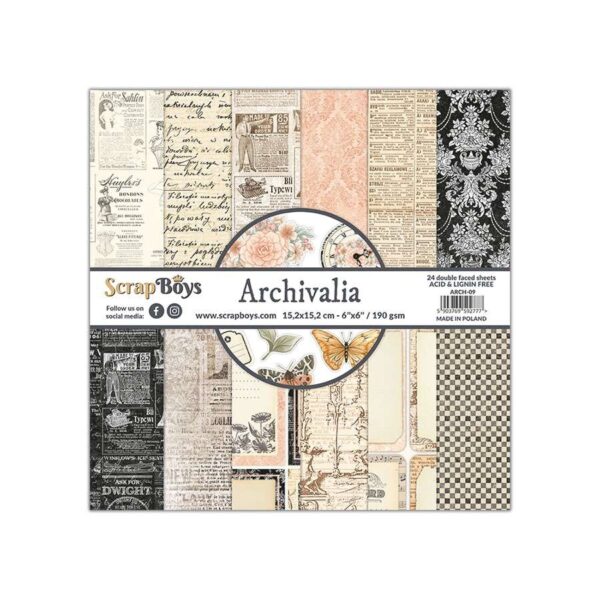 ScrapBoys Archivalia ARCH-09 6x6 Blokk