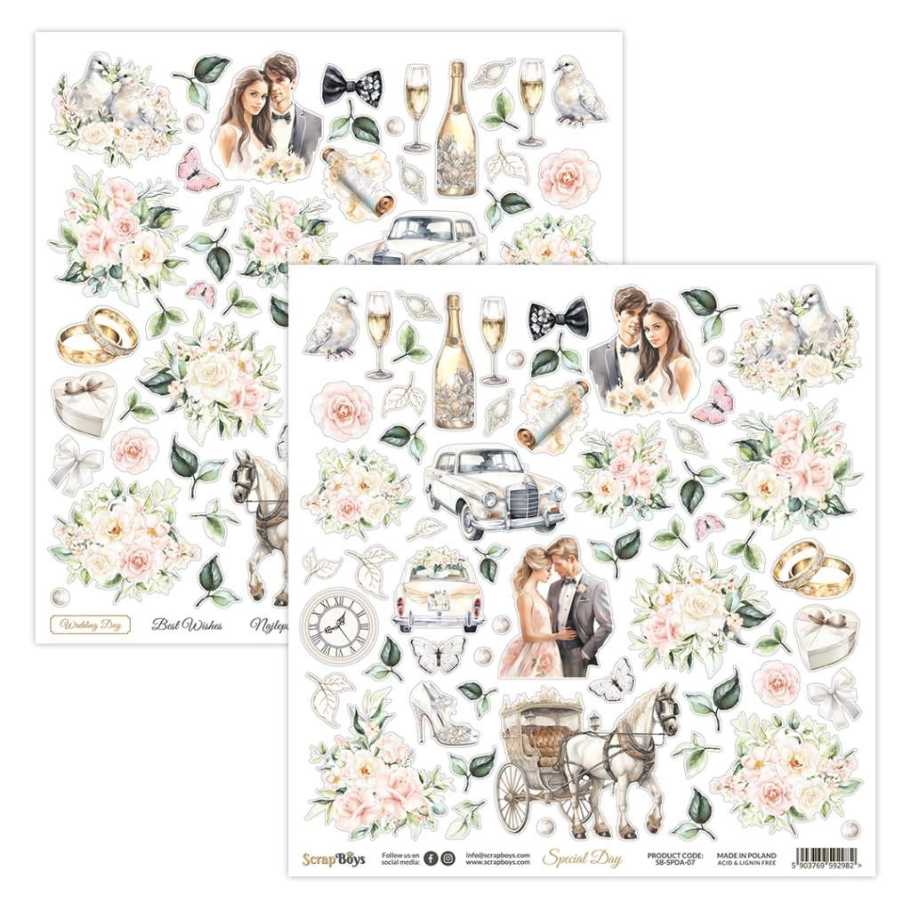 ScrapBoys Special Day SB-SPDA-07 Klippeark - Bilde 1