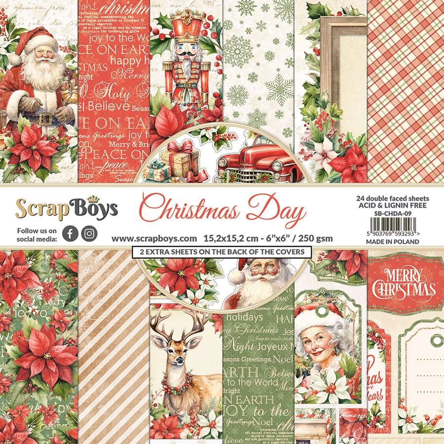 Scrapboys Christmas Day - 09 6x6 Blokk - Bilde 1