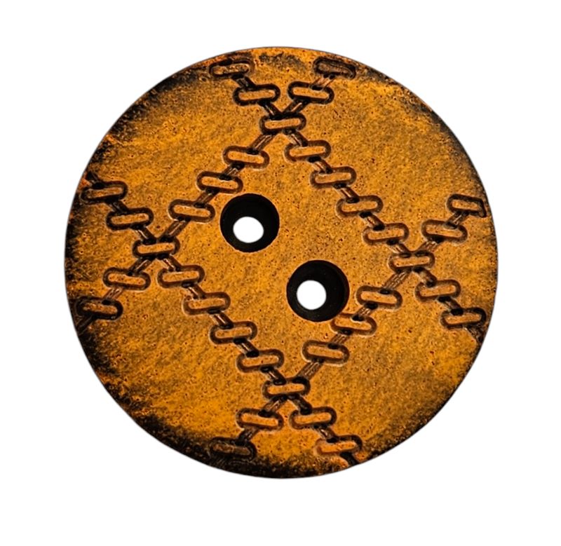 Knapp  2 hulls 28mm Orange/sort - Bilde 1