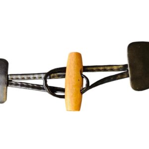 Knapp  2 hulls, Duffel knapp 40mm Sort - Bilde 1