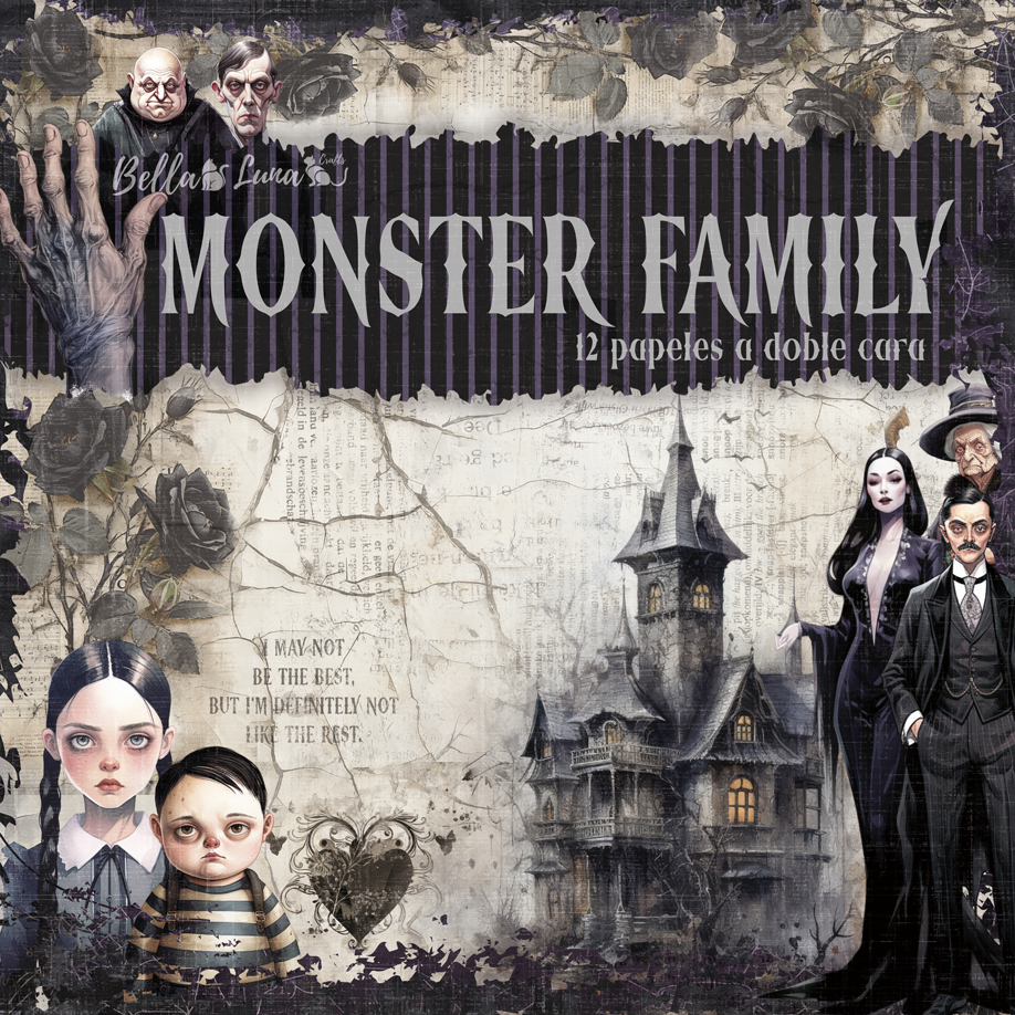 BellaLuna Monster Family Collection 12"x12" - Bilde 1