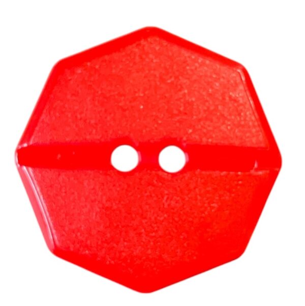 Knapp 2 hulls 25 mm  Rød