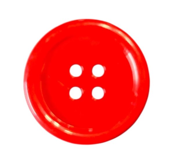 Knapp 4 hulls 22mm Rød