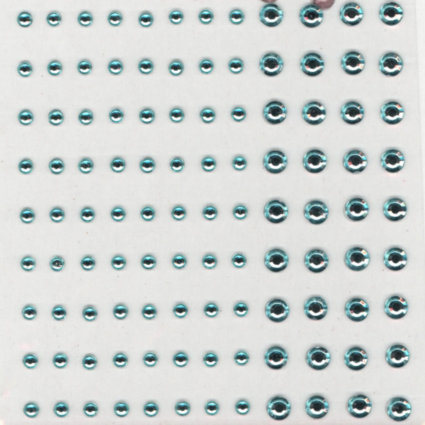 Vaessen Creative Strass Selvklebende 3-5mm Lys Blå