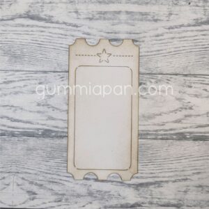 Gummiapan Die Stor billett  med stjerne - Bilde 1