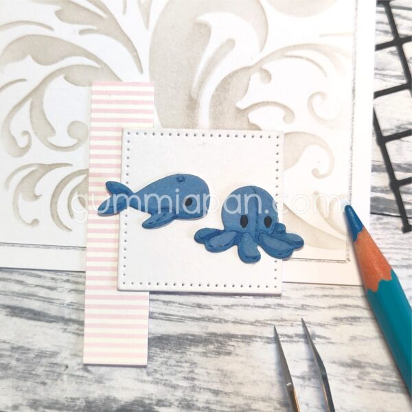 17581.jpg Gummiapan Dies Blekkfisk og Hval