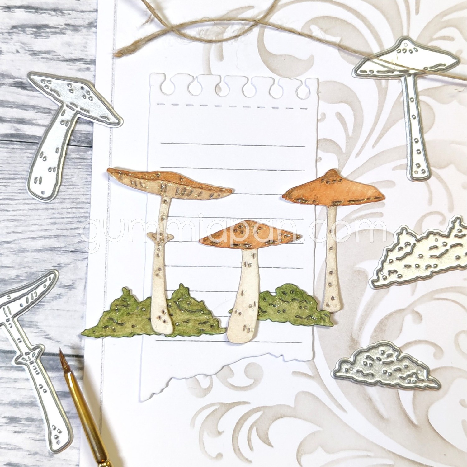 Gummiapan Dies Sopp og Mose - Bilde 1