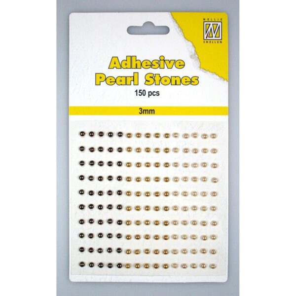 Nellie's Choice Halvperler 3mm 150 stk 3 Brun nyanser