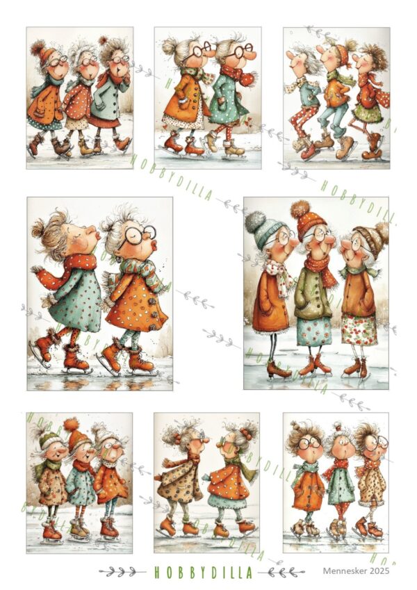 17664.jpg Motivark Mennesker 2025 M Humor på skøyter 2