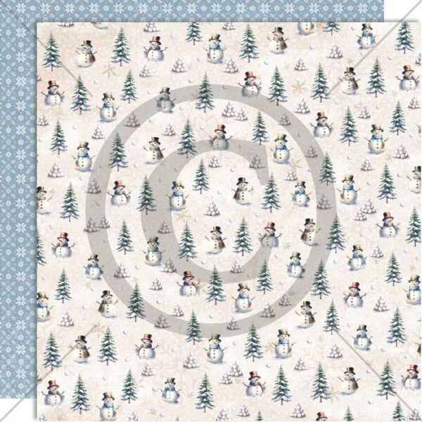 17684.jpg Papirdeign Vinterglede Snømenn