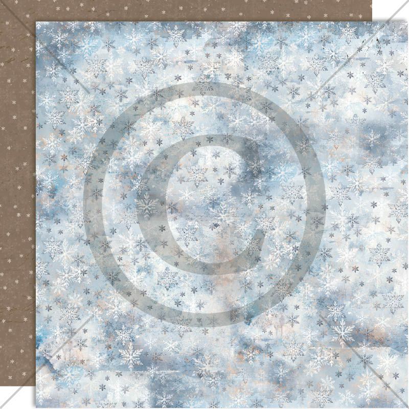 Papirdeign Vinterglede Snøstorm - Bilde 1