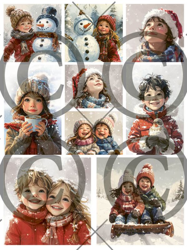 17690.jpg Papirdesign Motivark - Snølek