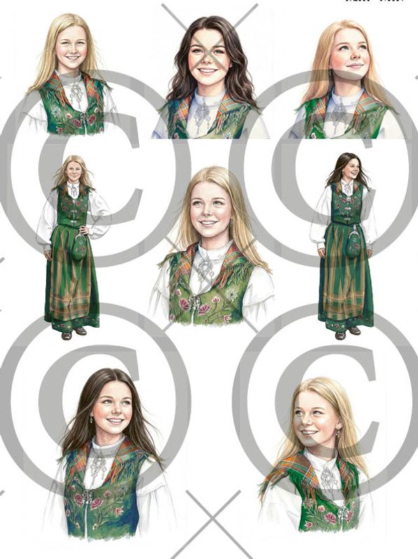 17693.jpg Papirdesign Motivark - Konfirmant, Grønn