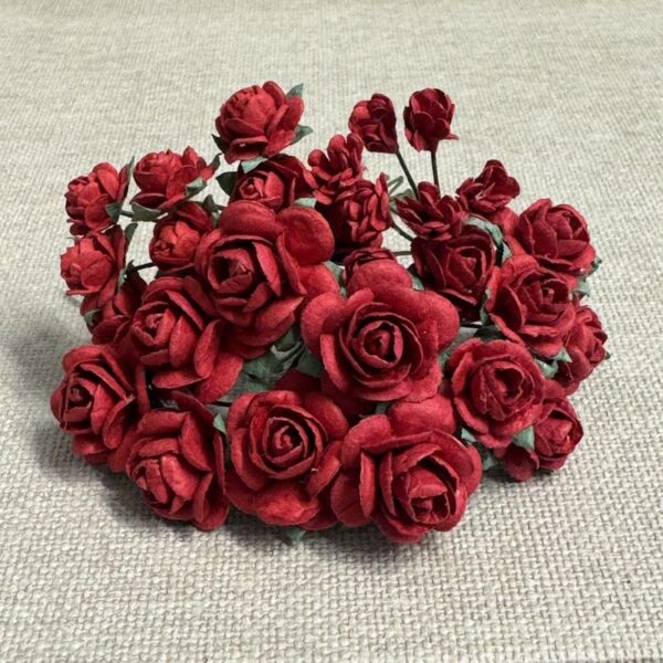 17695.jpg Papirdesign Roser og knopper - Rød