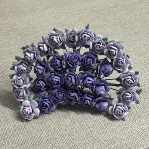 Papirdesign Roser 1,2 cm - Vintage Blå - Bilde 2